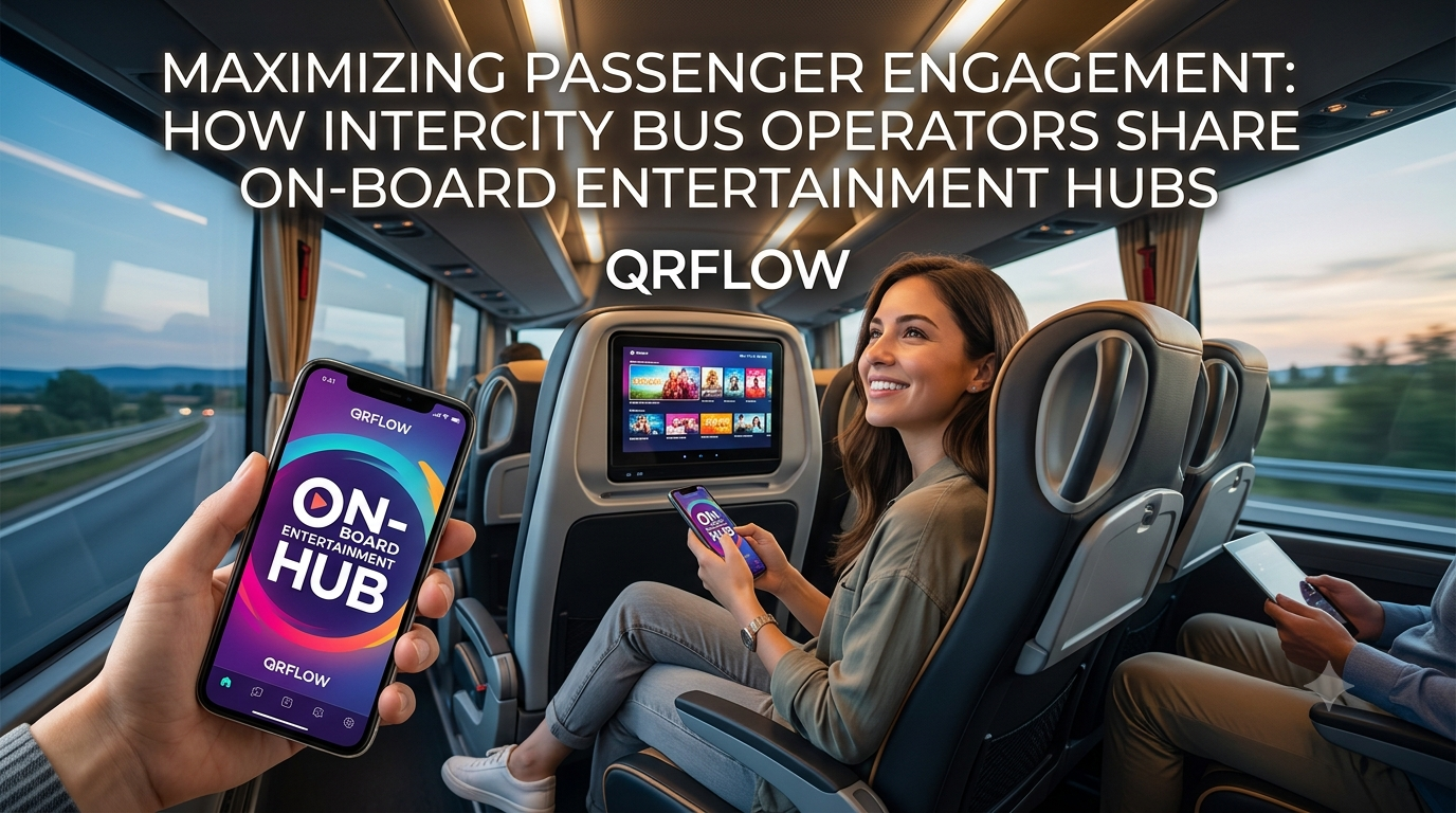 QR Code for Intercity Bus Travel: Maximize Passenger Engagement & On-Board Entertainment Hubs in India